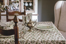 Linen Tablecloth in Holly Berry