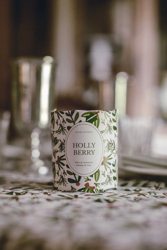 Hand Poured Christmas Candle in Holly Berry