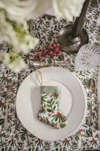 Linen Tablecloth in Holly Berry